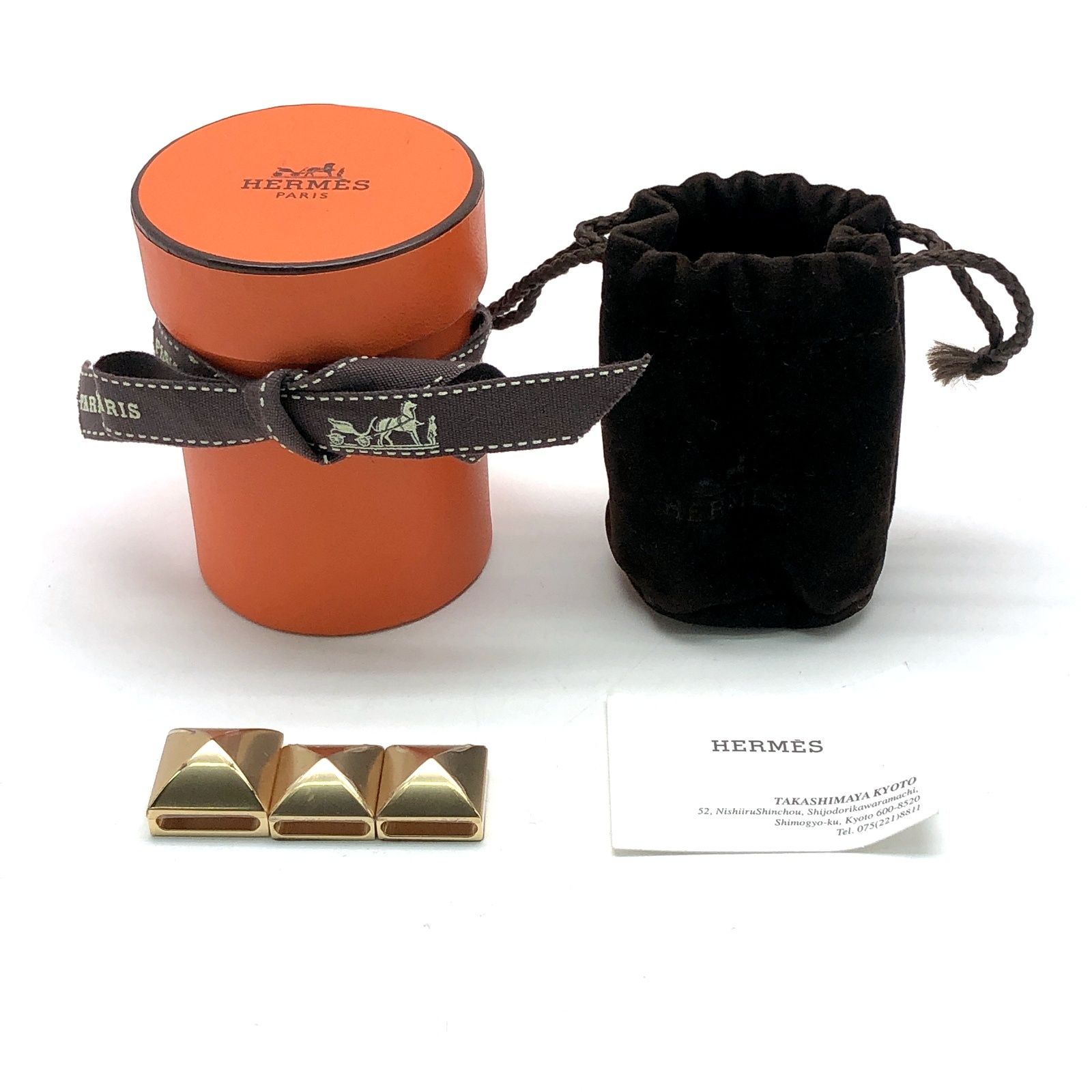 HERMES エルメス スカーフリング メドール 3連 ツイリー 3P 3個セット