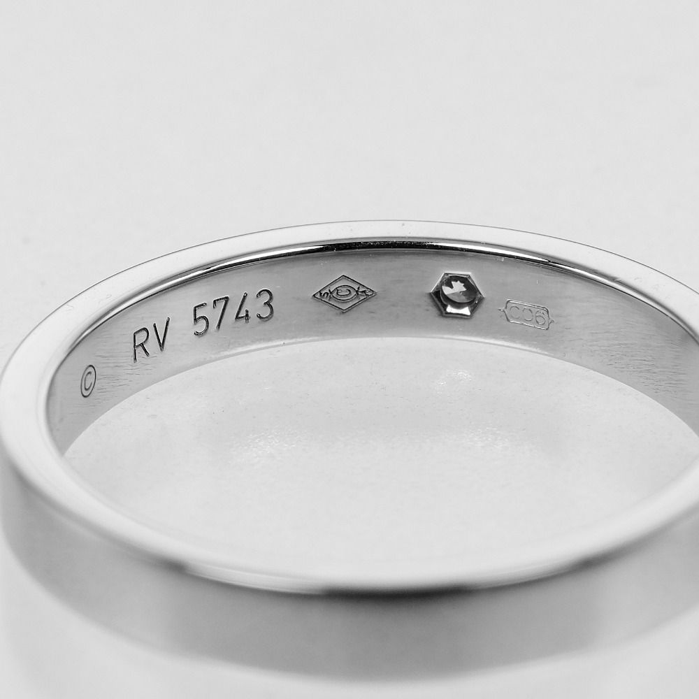 CARTIER】カルティエ Cドゥカルティエ エングレーブド Pt950プラチナ