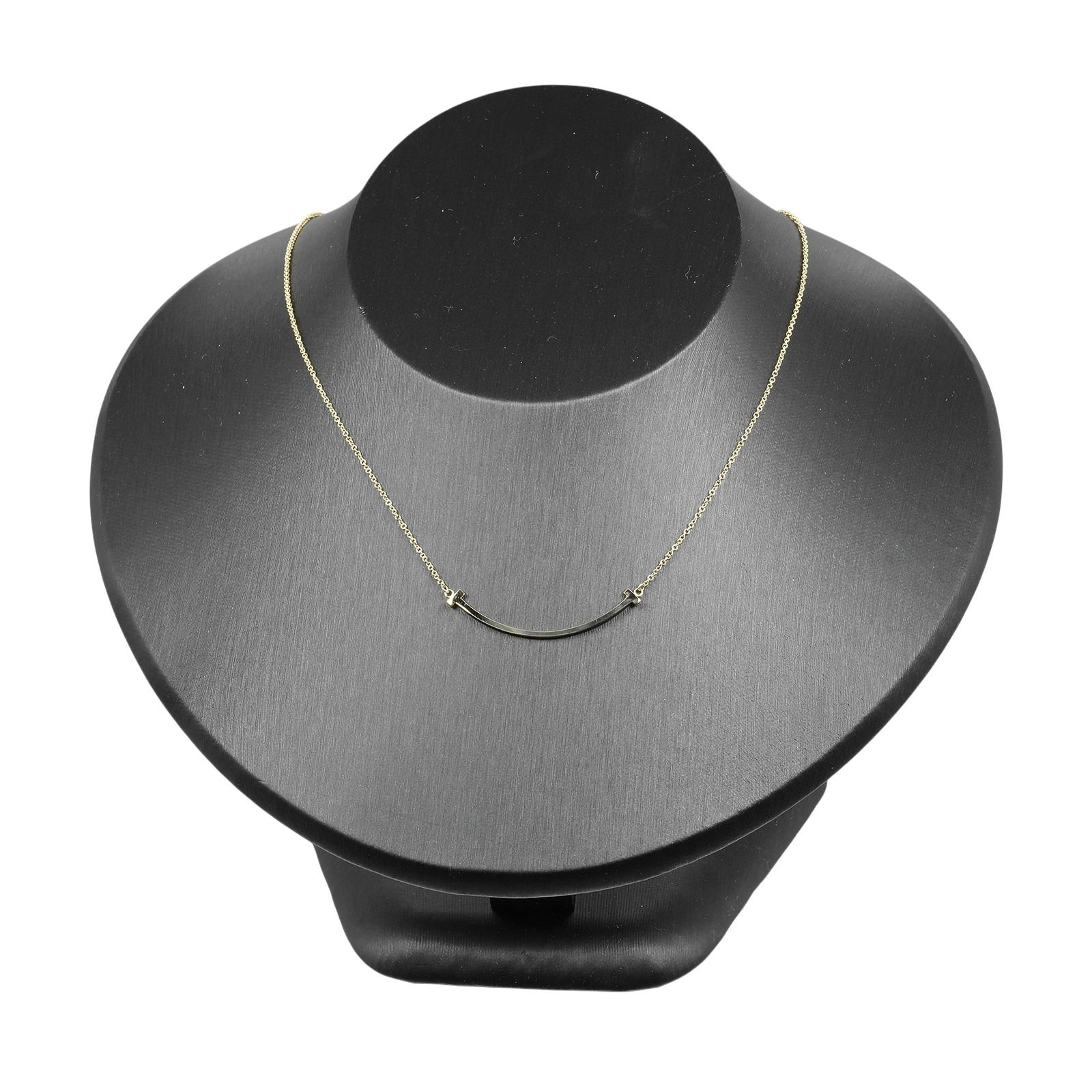 TIFFANY&Co.】ティファニー Tスマイル K18イエローゴールド レディース