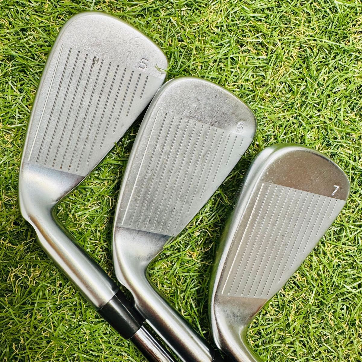 良品】ピン G410 黒ドット メンズアイアンセット 6本 スチール R