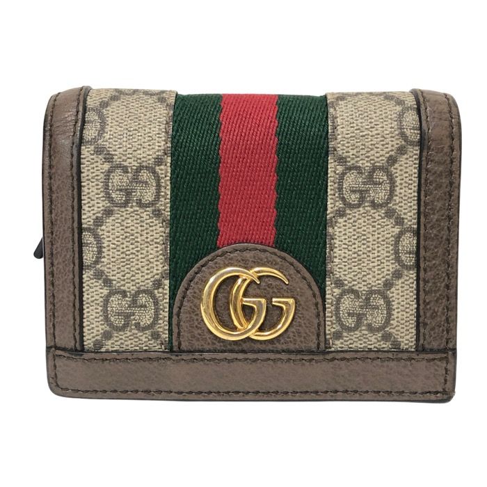 GUCCI グッチ オフィディア コンパクトウォレット 二つ折り財布 GG