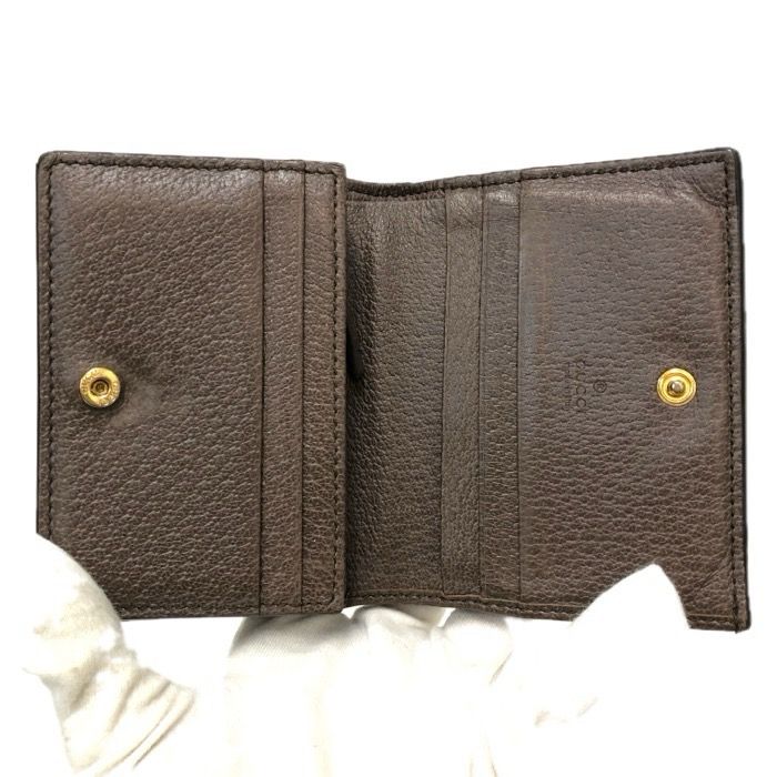 GUCCI グッチ オフィディア コンパクトウォレット 二つ折り財布 GG