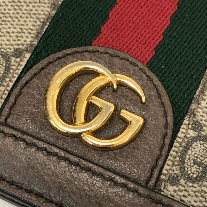 GUCCI グッチ オフィディア コンパクトウォレット 二つ折り財布 GG