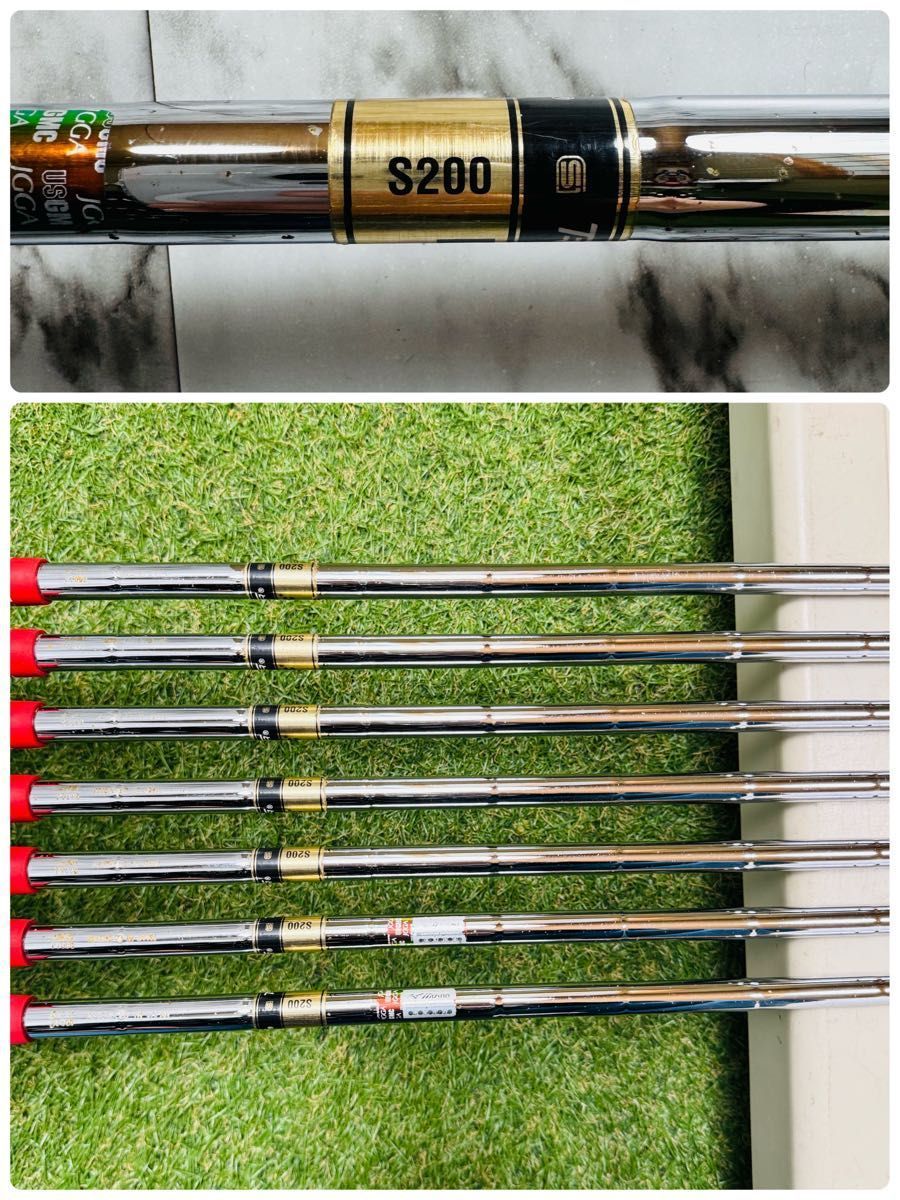 良品】ミズノ MP-4 マッスルバック メンズアイアンセット 7本 スチール