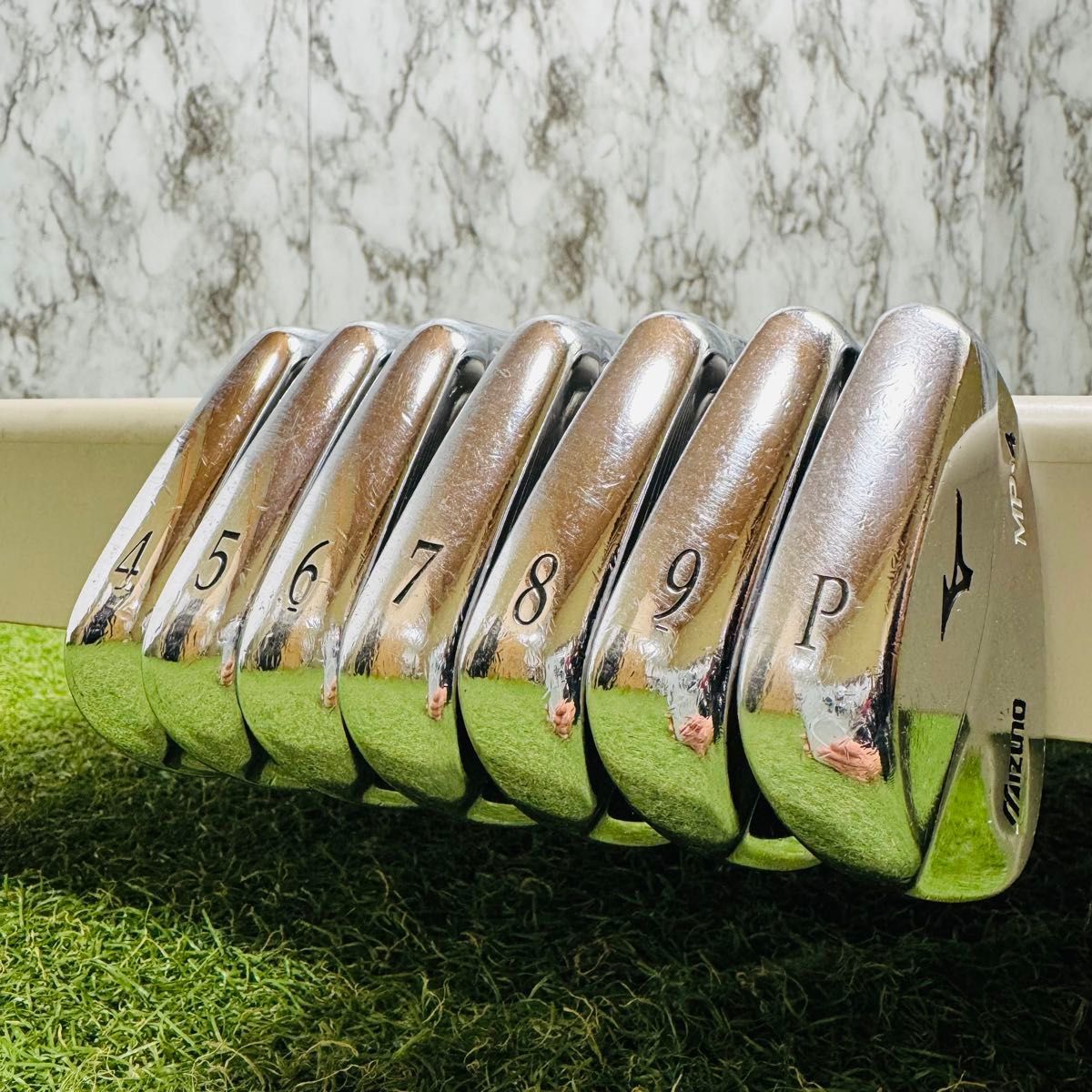 良品】ミズノ MP-4 マッスルバック メンズアイアンセット 7本 スチール