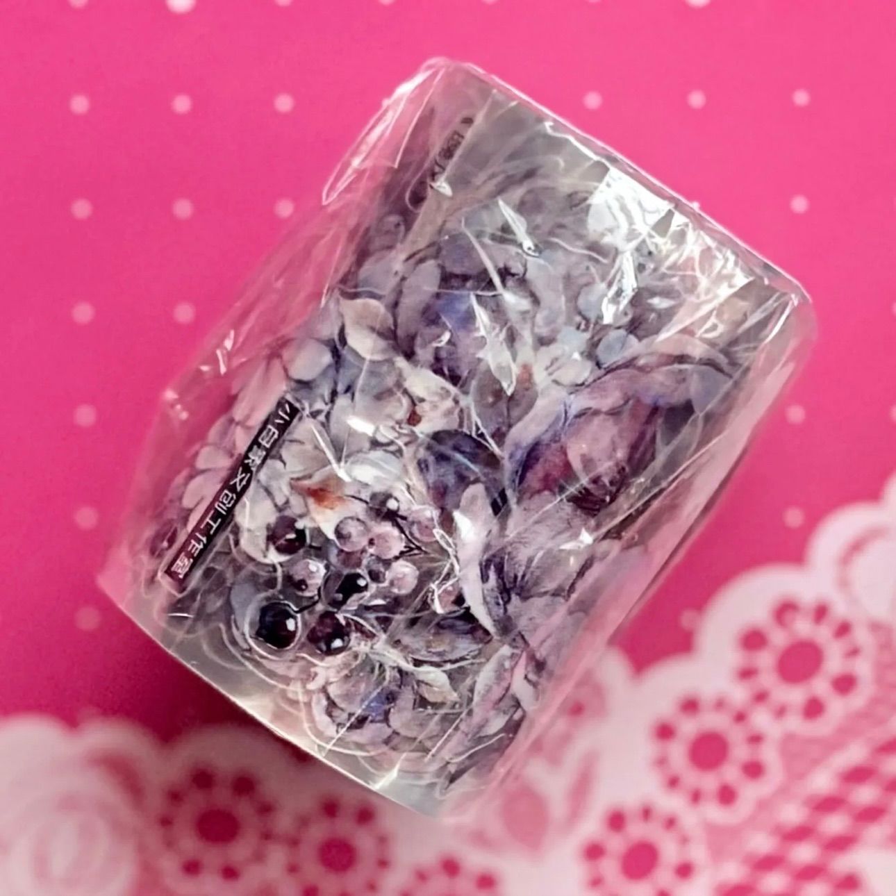 贝壳光 星屑漫游 紫粉 ダイカット加工 6cm×5m 100cm/loop 贝壳光 月白 ダイカット加工 6cm×5m 100cm/loop 海外マスキングテープ