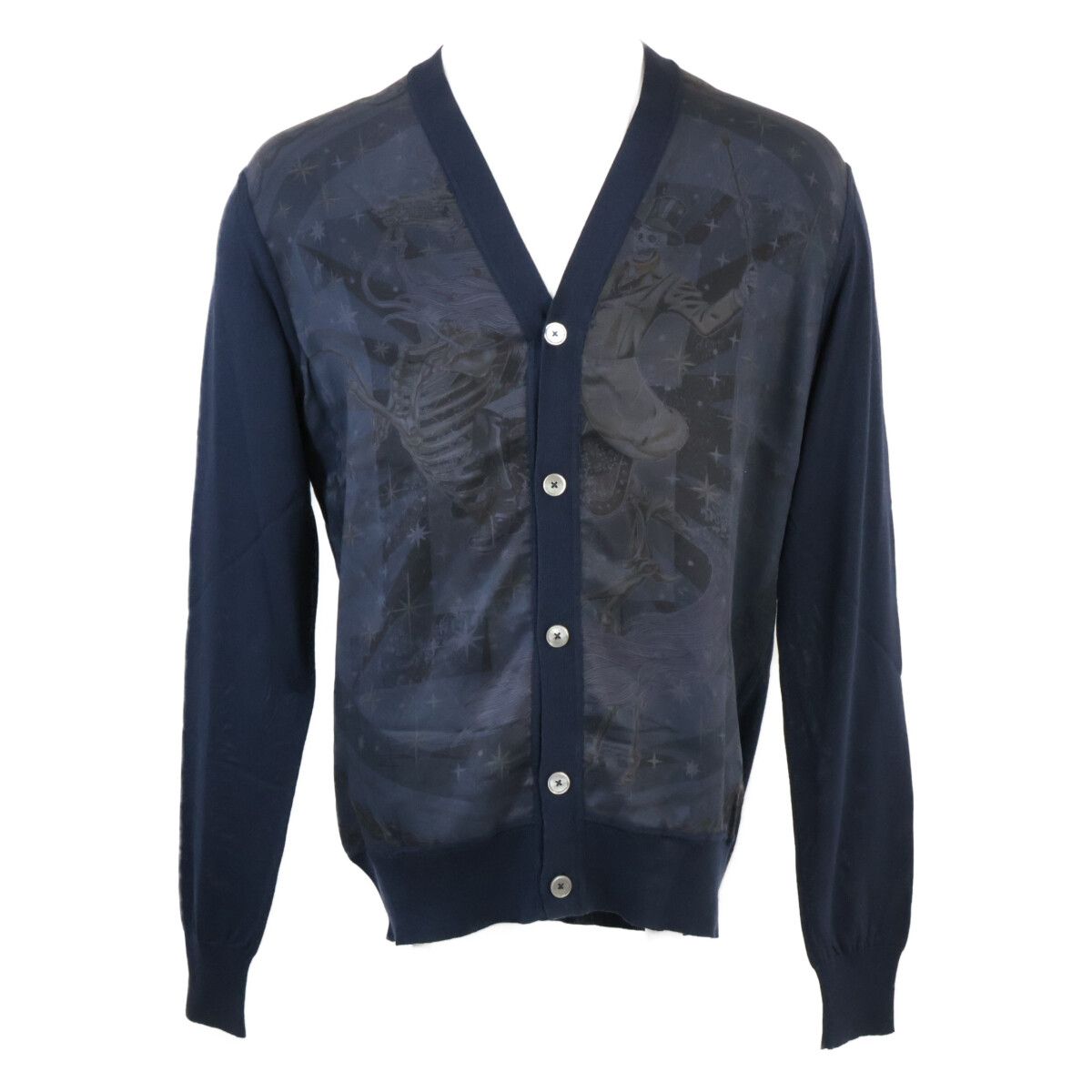 HERMES エルメス 【美品】野村大輔 スカル カーディガン/ M - メルカリ