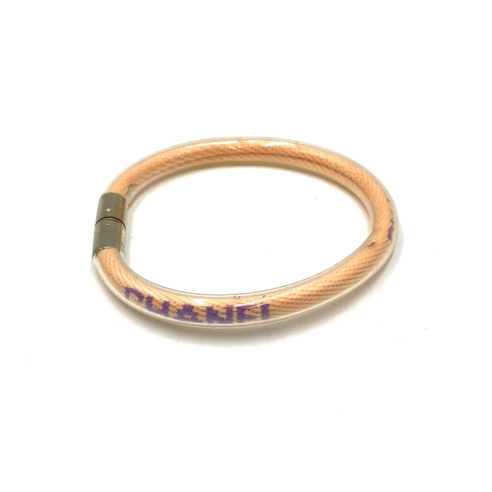 CHANEL シャネル ロゴ入り ブレスレット バングル