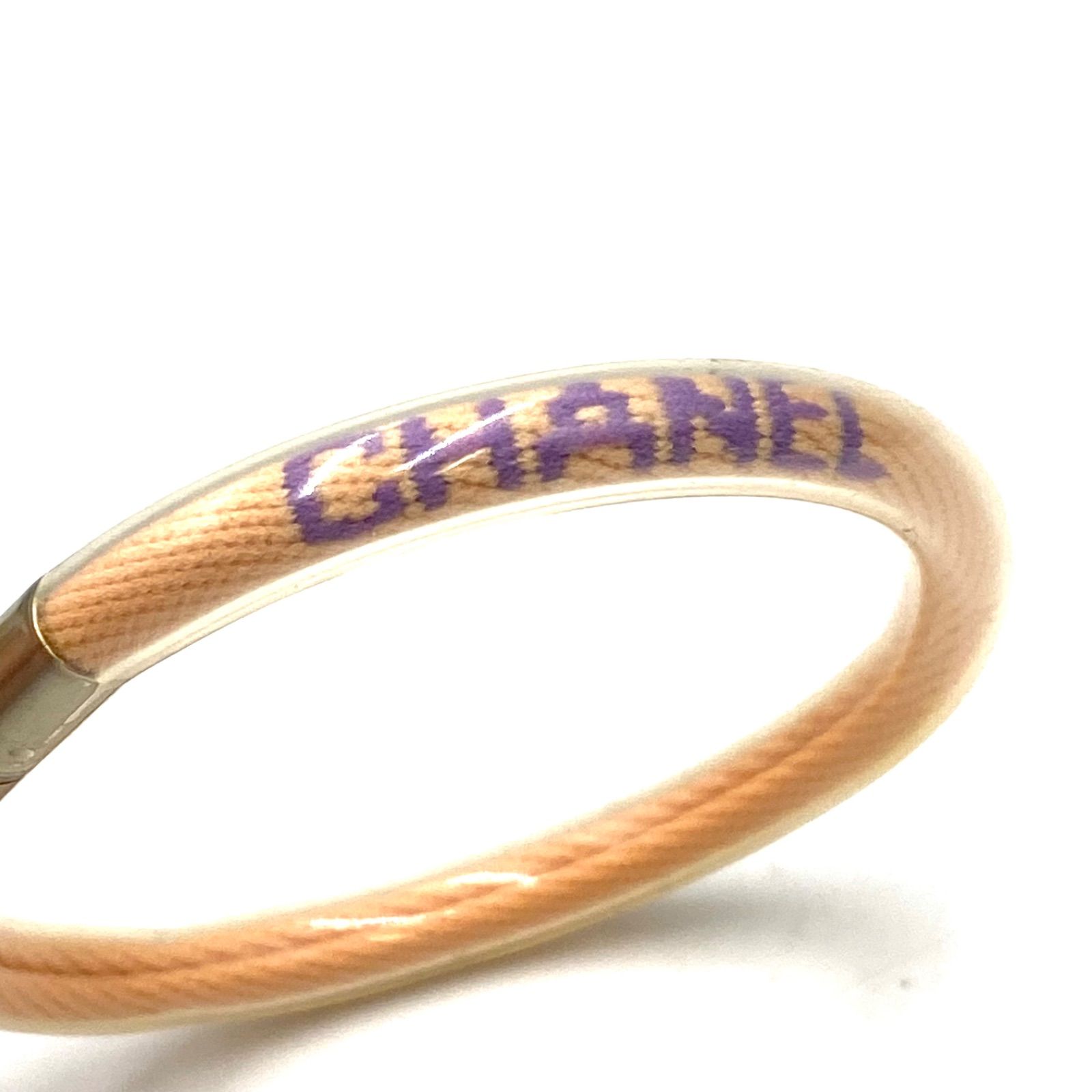 CHANEL シャネル スポーツライン バングル ブレスレット ロゴチューブ 