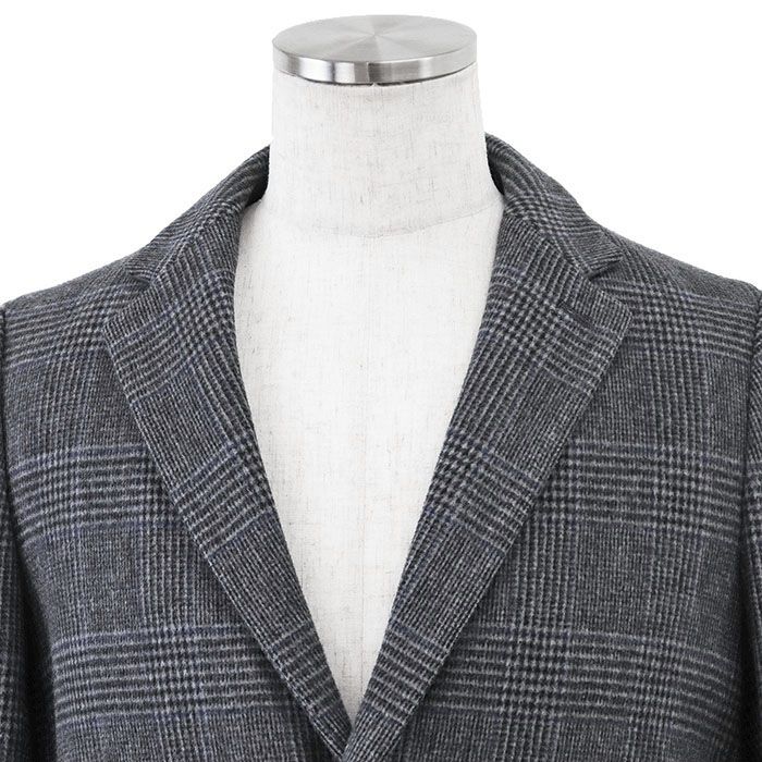 美品　ユナイテッドアローズ　チェスターコート　格子柄　グレー　Sサイズ 極美品】BEAUTY&YOUTH United Arrows ビューティ&ユース ユナイテッド