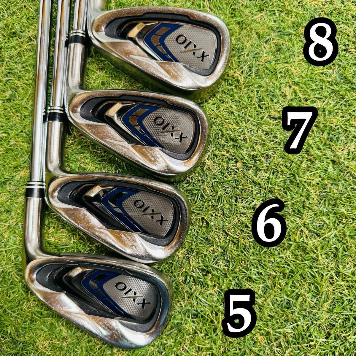 良品】豪華8本 9代目ゼクシオ XXIO9 メンズアイアンセット スチール S