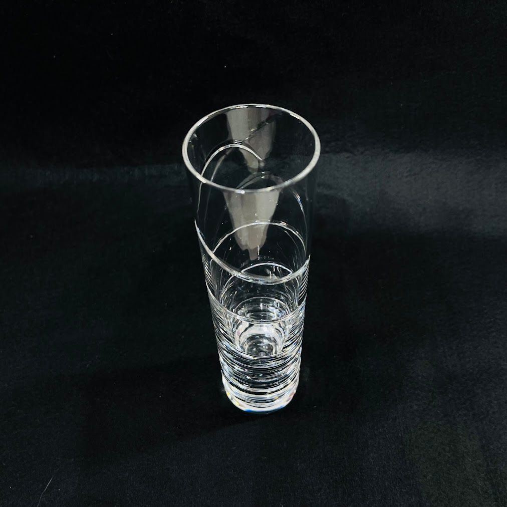 中古】バカラ 花瓶 ○ オルグ スパイラル フラワー ベース ヴェース