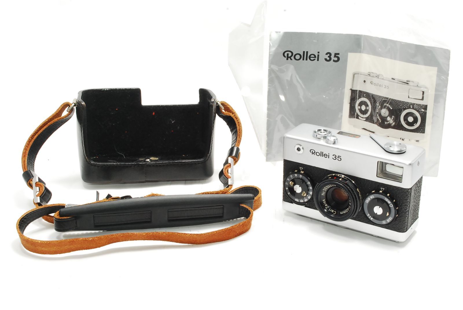 ☆希品☆少Rollei35用 レザーケース☆ストラップ付☆】ローライ Rollei