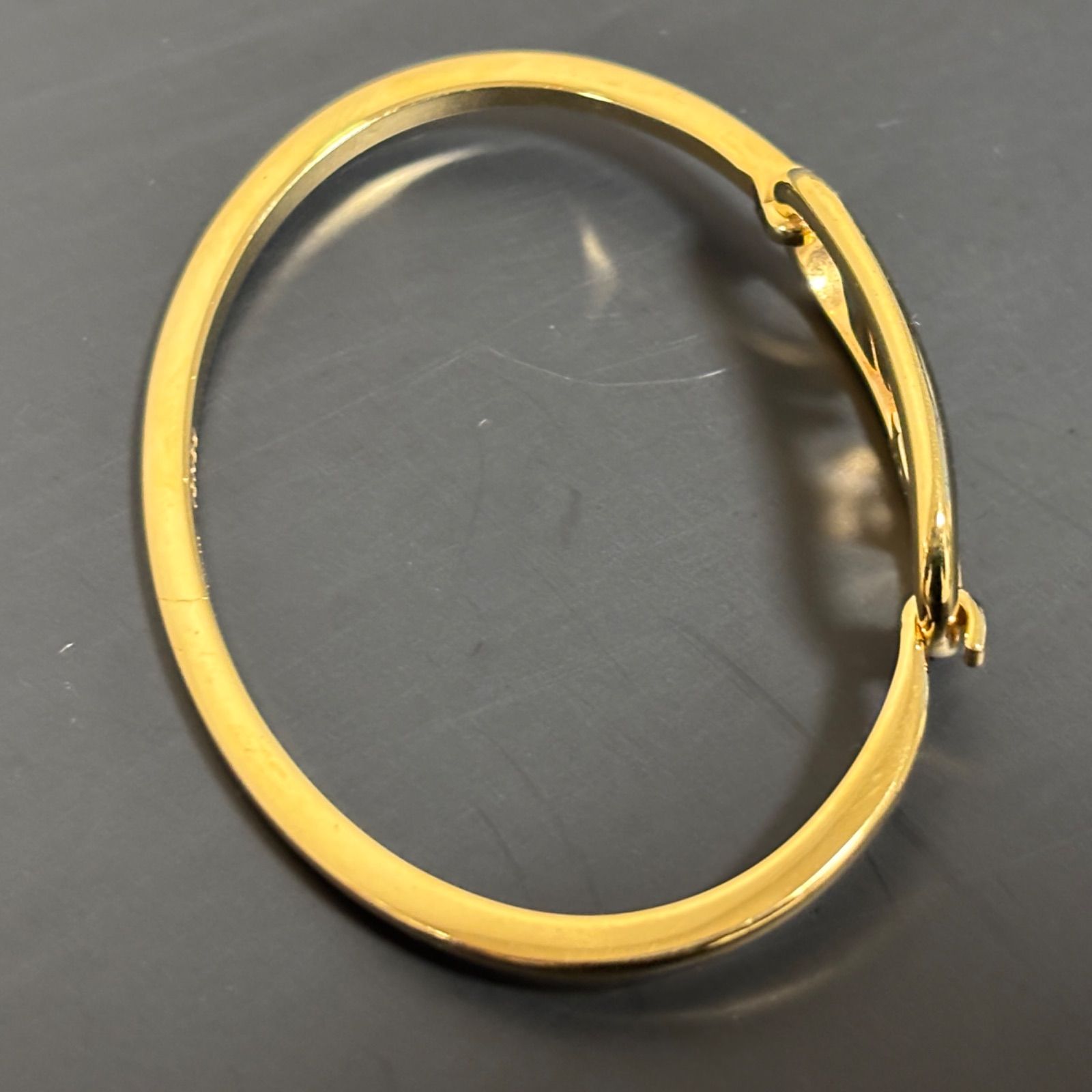 FENDI フェンディ FFロゴ ブレスレット バングル サイズS ゴールド