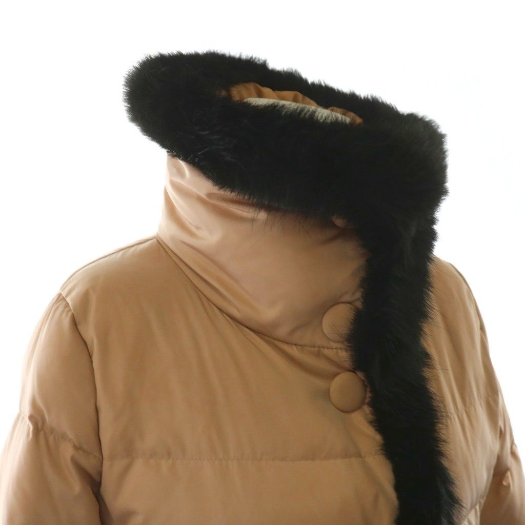 アルマーニ ジーンズ ARMANI JEANS ファー付きダウンコート ロング