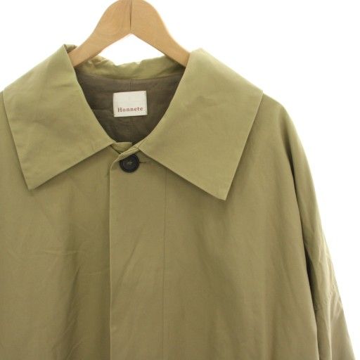 オネット Honnete オルメテックスギャバジンNewラウンドカラーコート