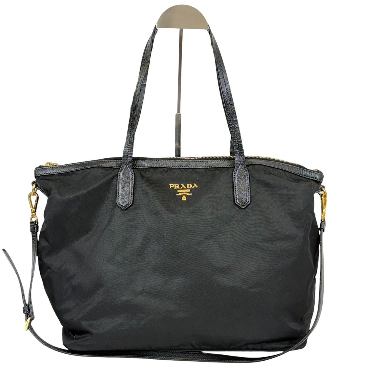 PRADA テスートナイロン×レザー 2WAY トートバッグ ショルダー