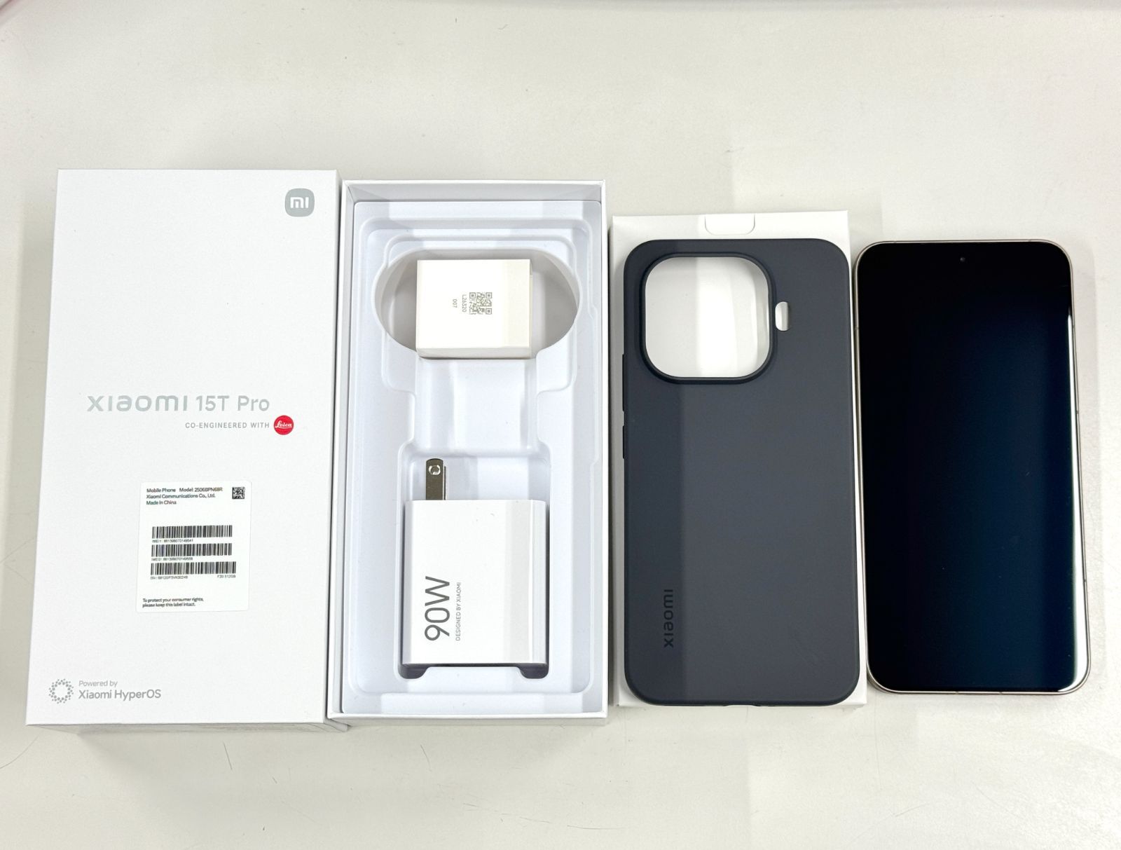 中古品」SIMフリー 国内版 Xiaomi 15T Pro 12GB+512GB モカゴールド