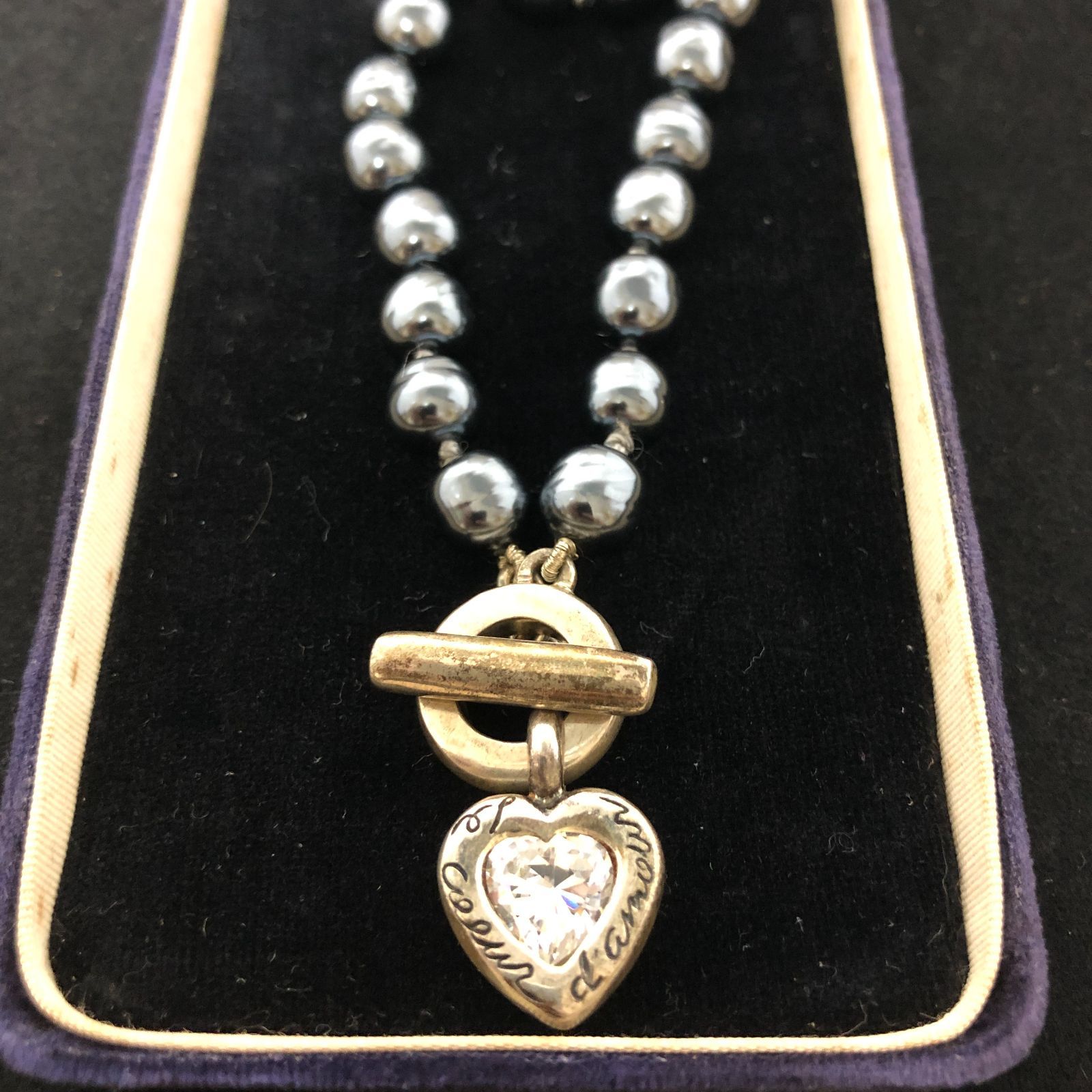 MITSUKOSHI 三越 パール ネックレス ☆【受注商品】越物ナチュラルホワイト ネックレス＆イヤリング 2点