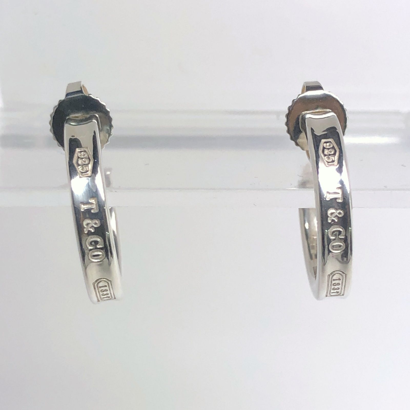 TIFFANY&Co. ティファニー ピアス 1837 ナロー フープ シルバー Ag925