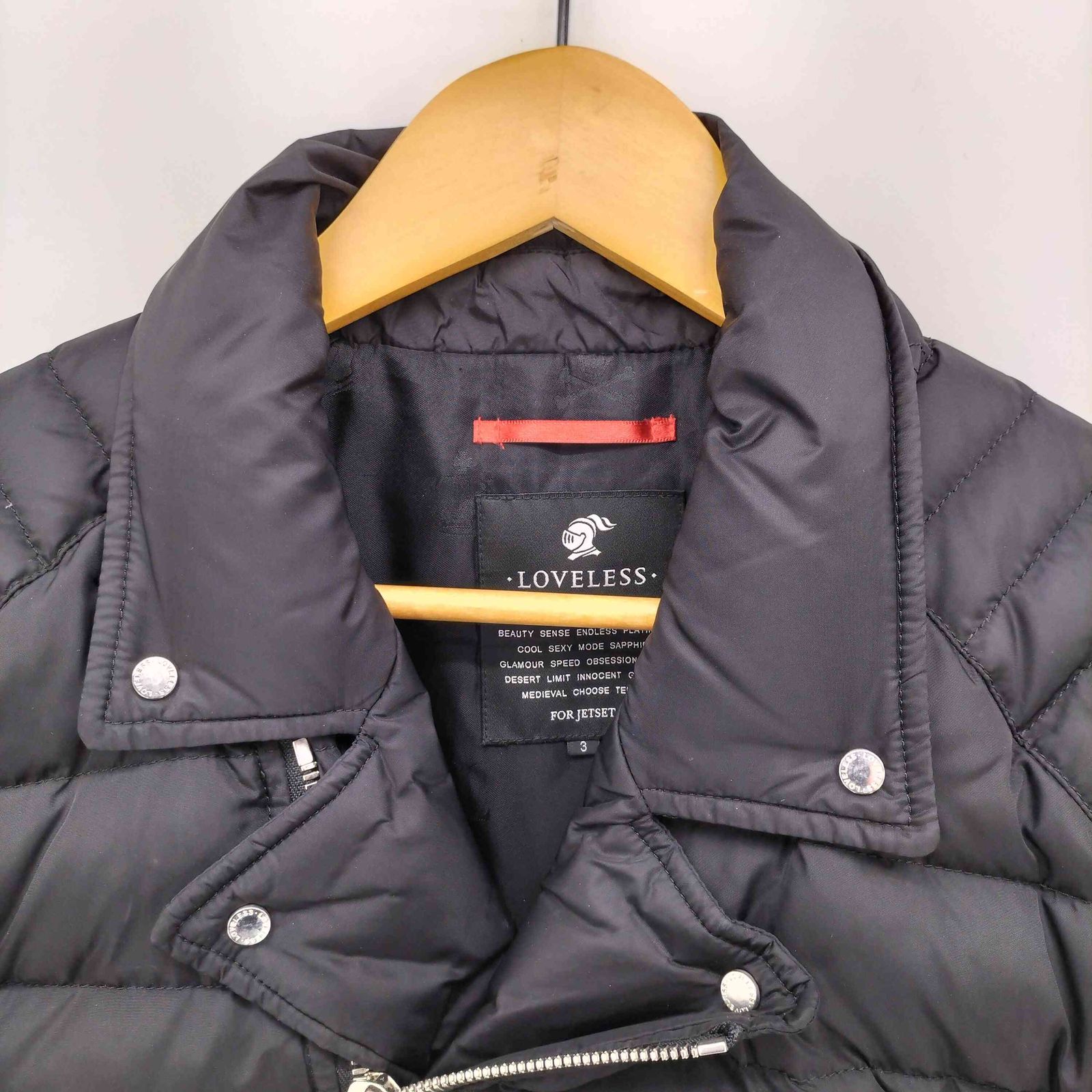 ラブレス LOVELESS ダブルライダース ダウンジャケット メンズ JPN：3