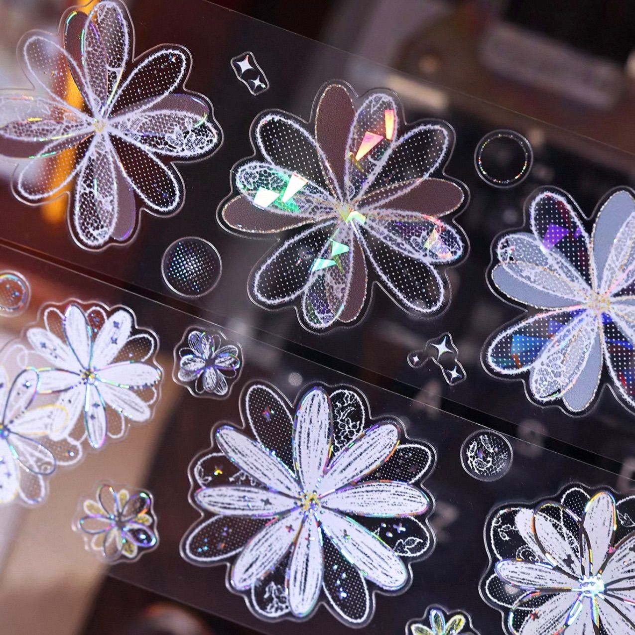 贝壳光 白色梦屿 ダイカット加工 4.5cm×6m 100cm/loop 海外マスキング