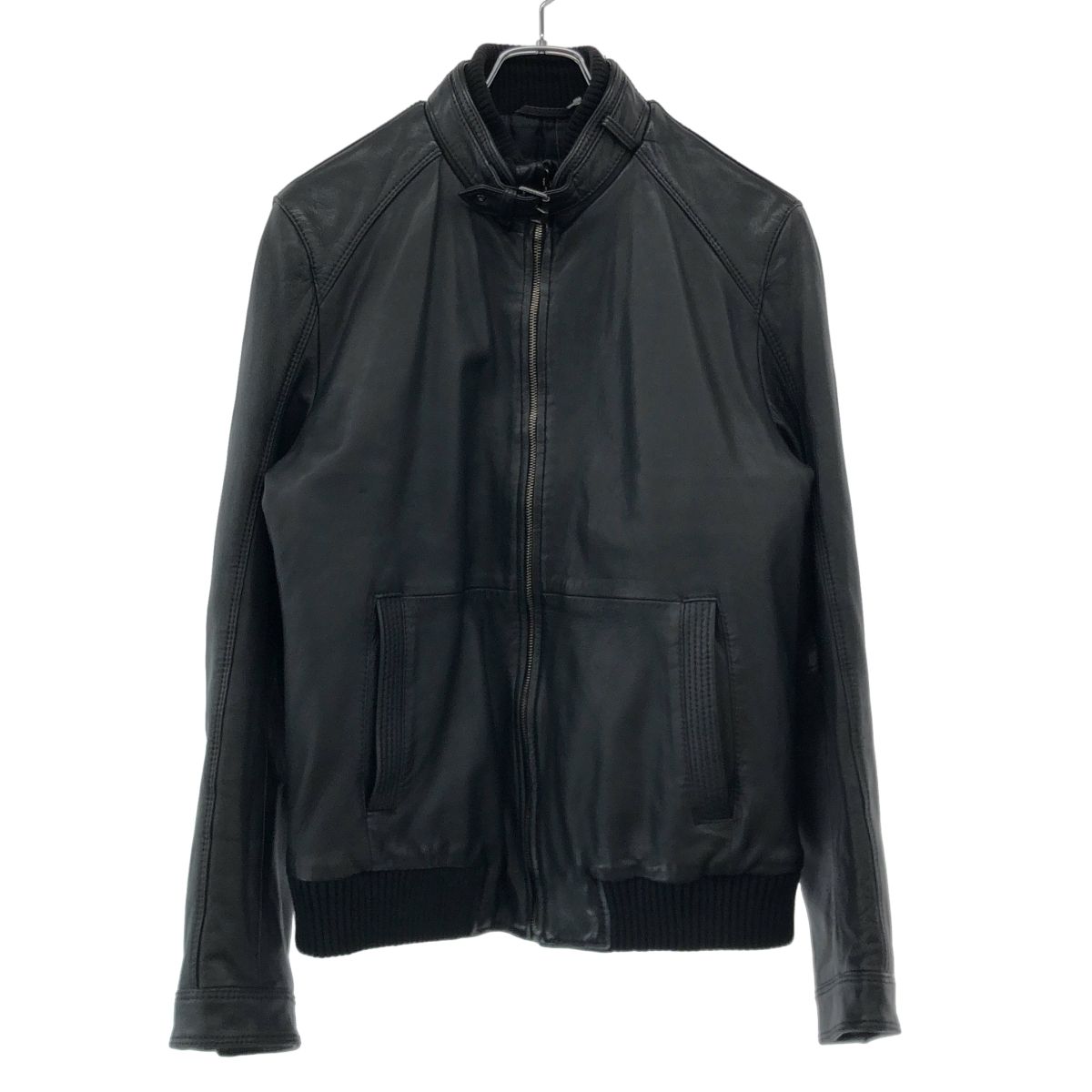 HUGO BOSS ヒューゴ ボス シングルレザーライダースジャケット 