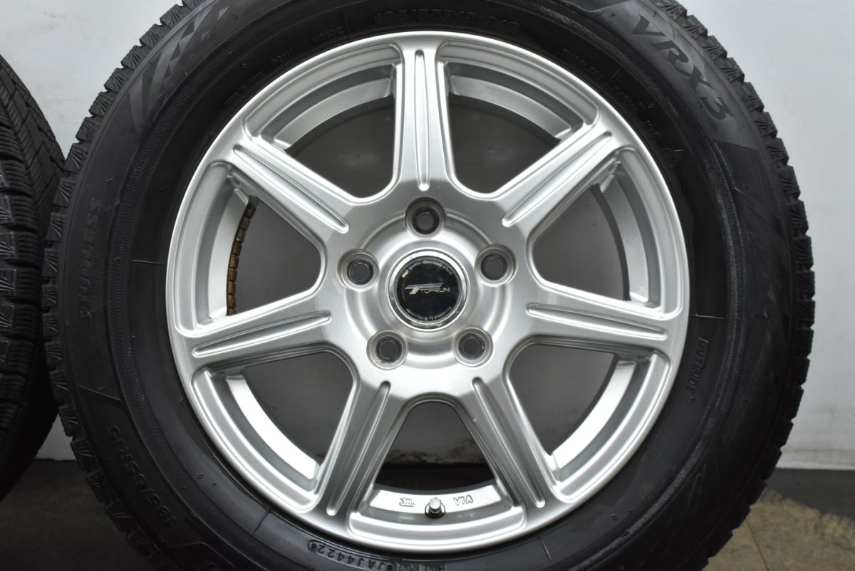 バリ山 TOPRUN 15インチ 6J PCD114.3 5穴 ET45 ハブ径73 ノース