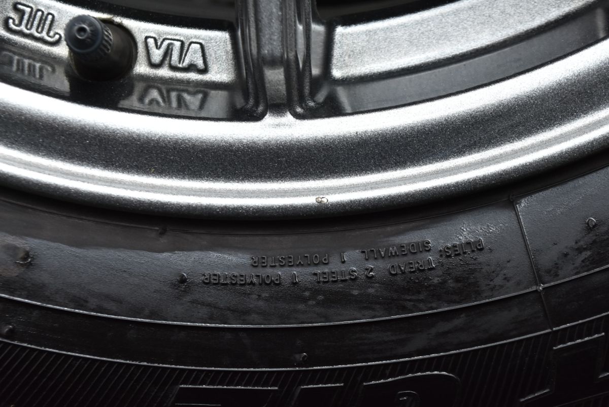 バリ溝 美品】ZACK 15in 6.5J +40 PCD100 ガリットGIZ 195/65R15