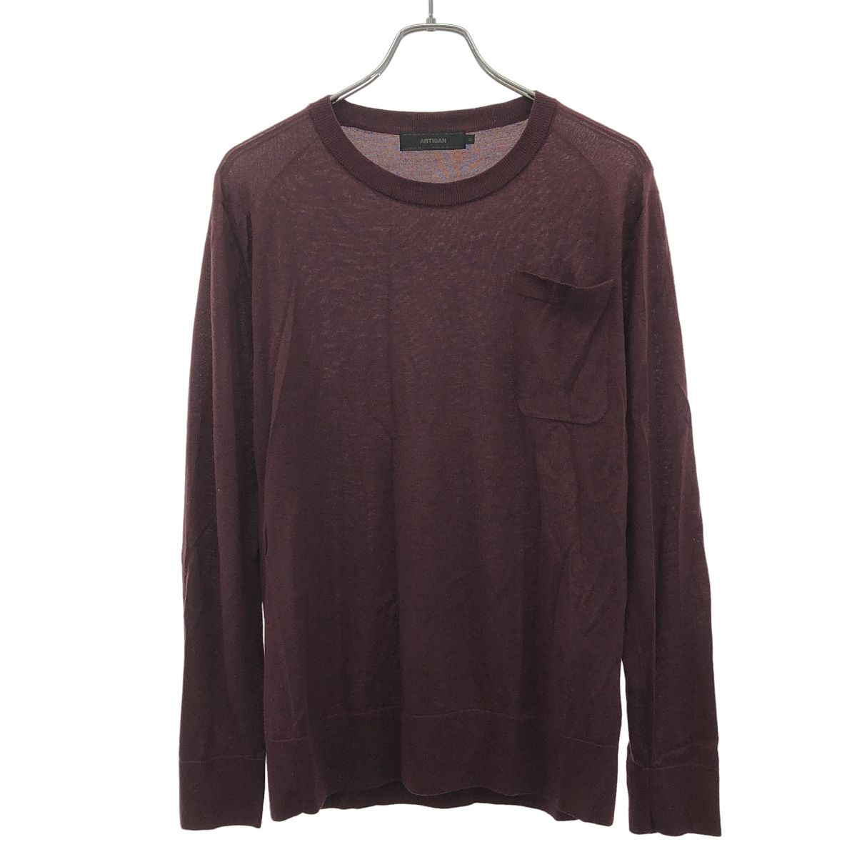 ARTISAN アルチザン カシミヤポケットニットセーター 59-34KW03 バー 
