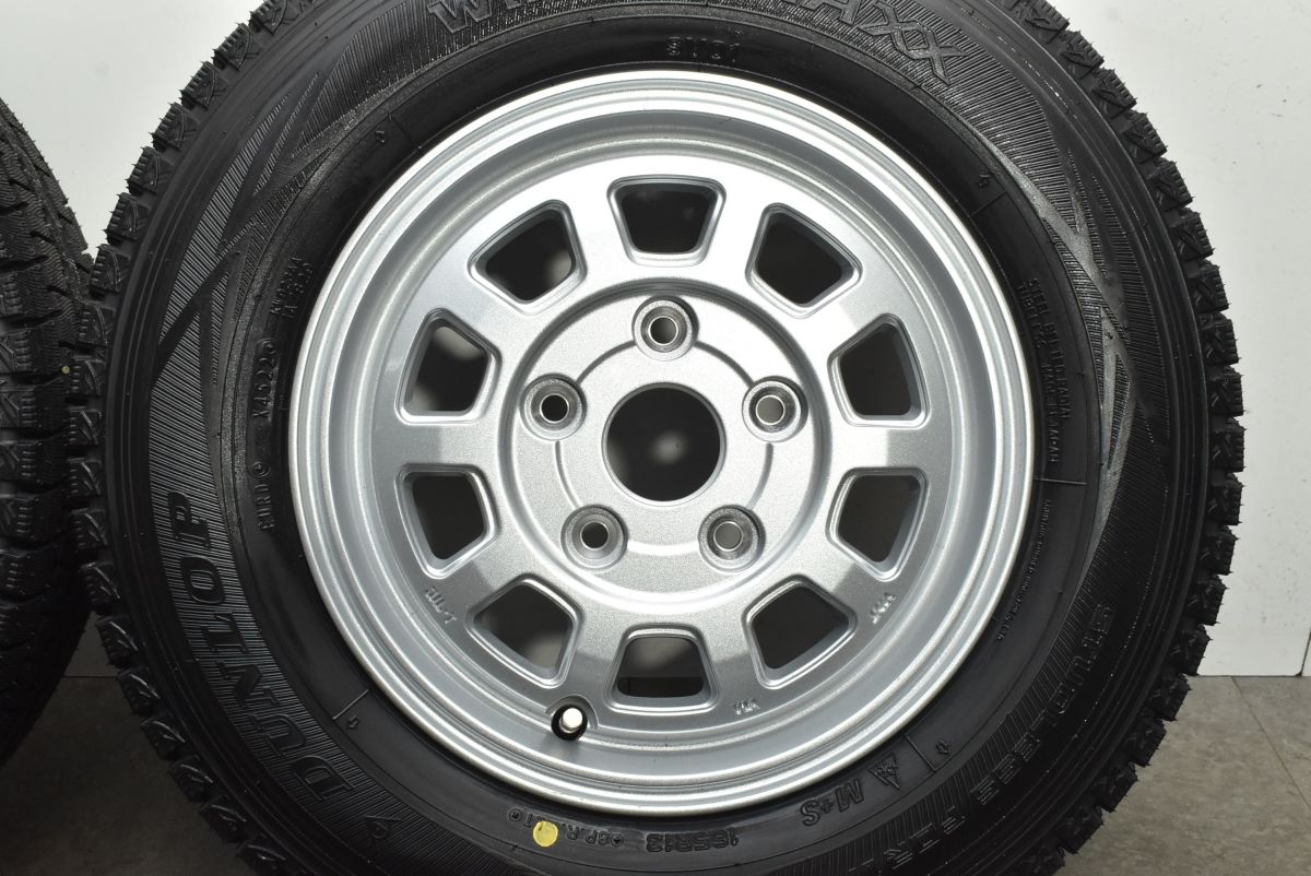☆バリ溝 スタッドレス☆ VICENTE 13インチ 5J PCD114.3 5穴 ET45 ハブ径約60 TOYO V-02 165/R13 LT 2019年 4本 WEDS ウェッズ VICENTE ヴィセンテ 05 TL ホイール 4本 5J-13 PCD114.3