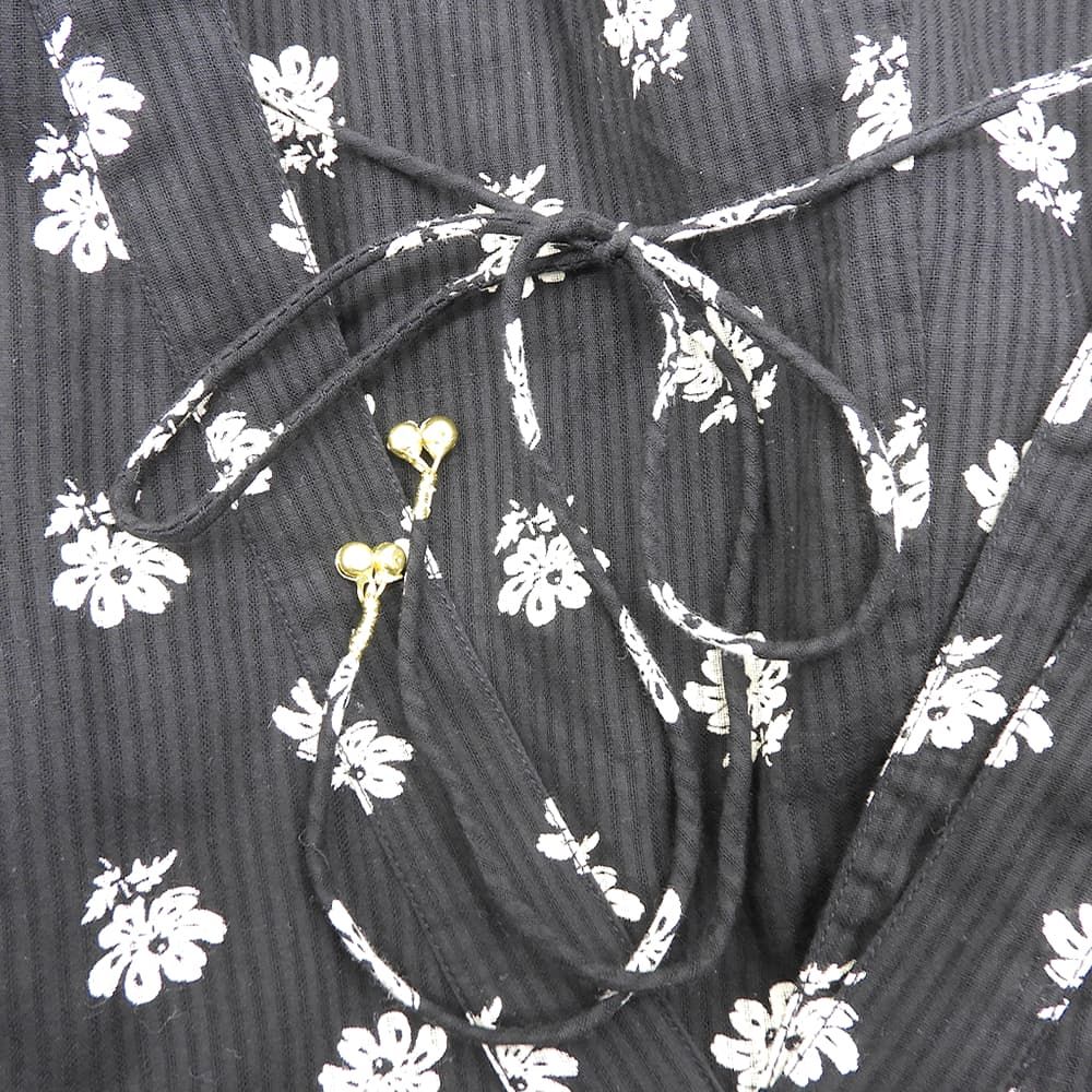 ne Quittez pas ヌキテパ 美品 コットン ドビーストライプ フラワー