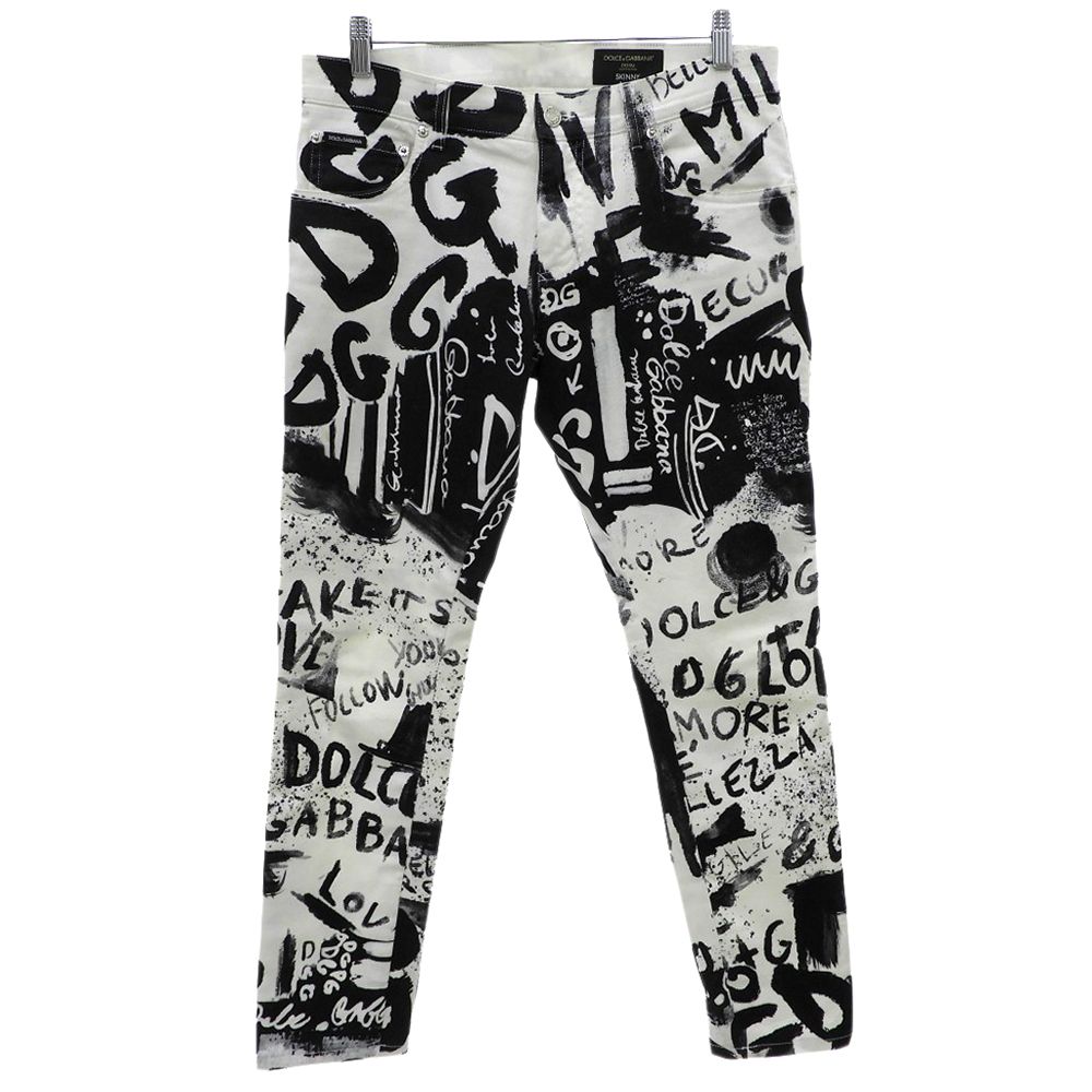 DOLCE&GABBANA グラフィティ スキニーデニム オードリーフィット DOLCE&GABBANA ドルチェアンドガッバーナ グラフィックプリント