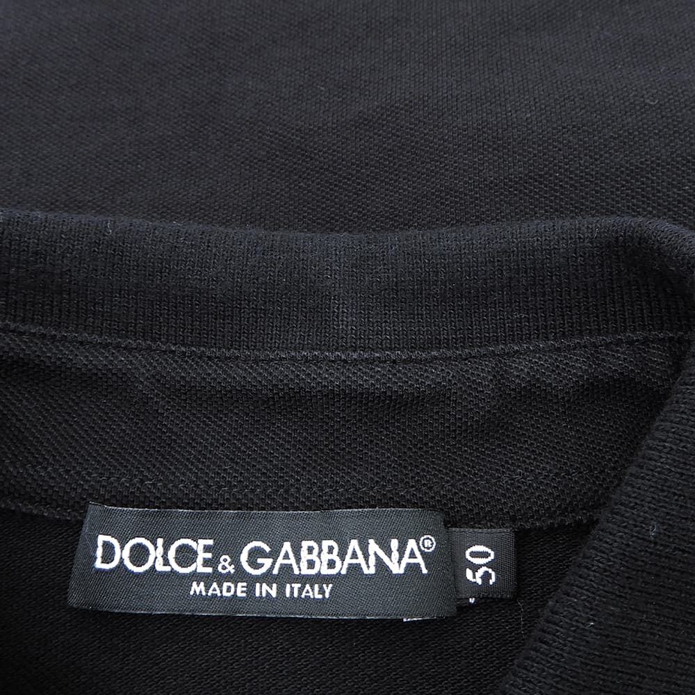 DOLCE&GABBANA ドルチェアンドガッバーナ コットン プレートロゴ半袖