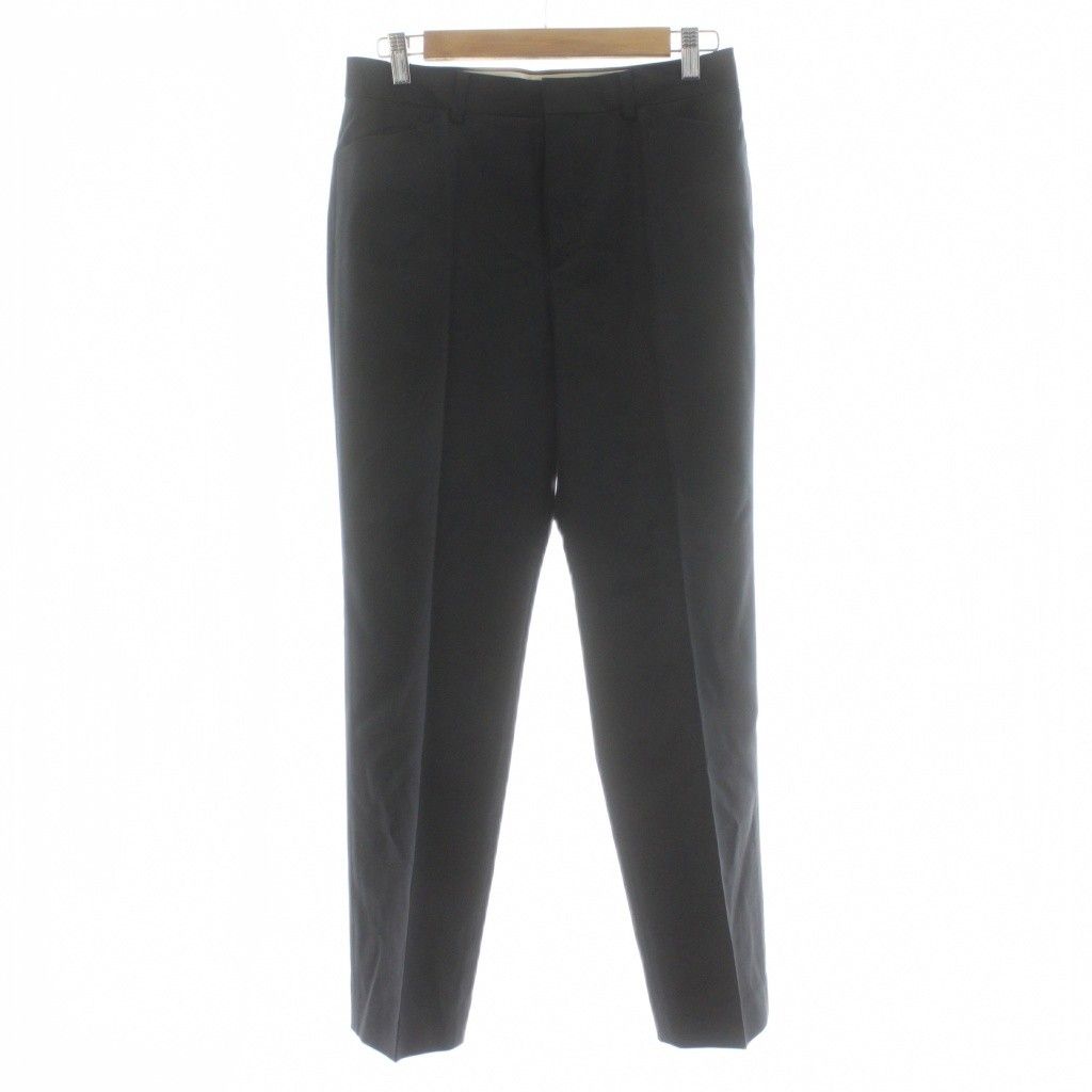 美品　ユナイテッドアローズ　パンツスーツ　黒　ノーカラー　40　上下セット ユナイテッドアローズ UNITED ARROWS CANONICO ノーラペル ジャケット