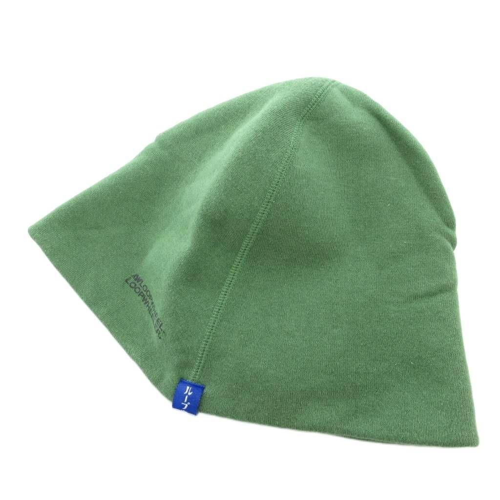 ループウィラー LOOPWHEELER コットンニット キャップ ビーニー ロゴ