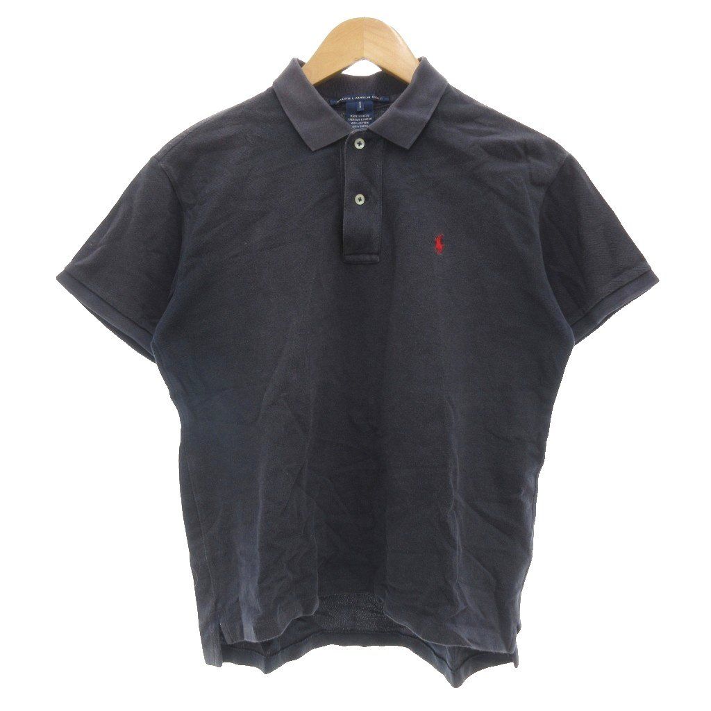 新品未使用 ラルフローレン ポニー ロゴ刺繍 鹿の子 半袖 ポロシャツ ネイビー ラルフローレン RALPH LAUREN ゴルフ GOLF ポロシャツ 半袖 ポニー刺繍