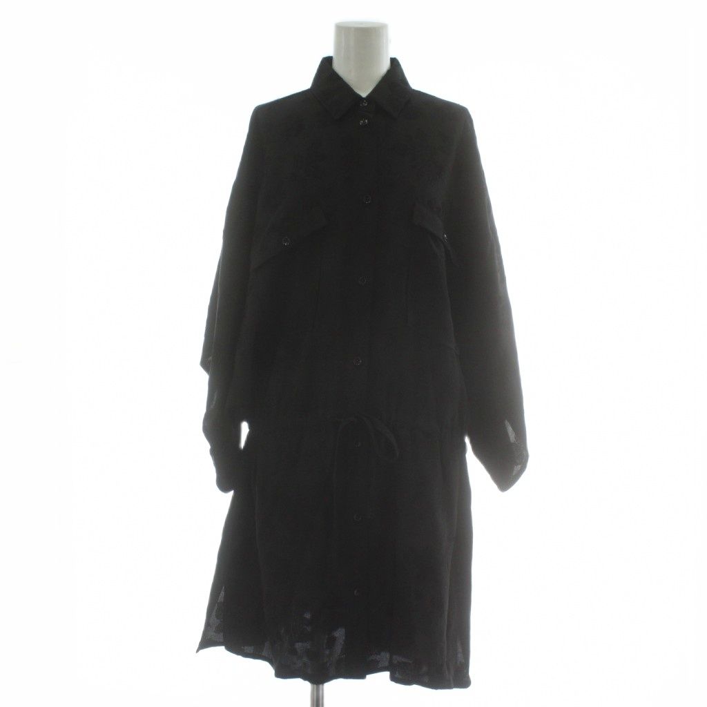 サンローラン パリ SAINT LAURENT PARIS シャツワンピース 絹 シルク