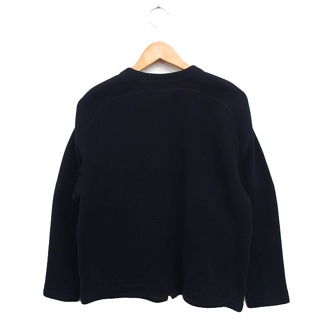 Theory ノーカラージャケット S ブラック セオリー Theory + コットン ノーカラー ジャケット 無地 S ブラック