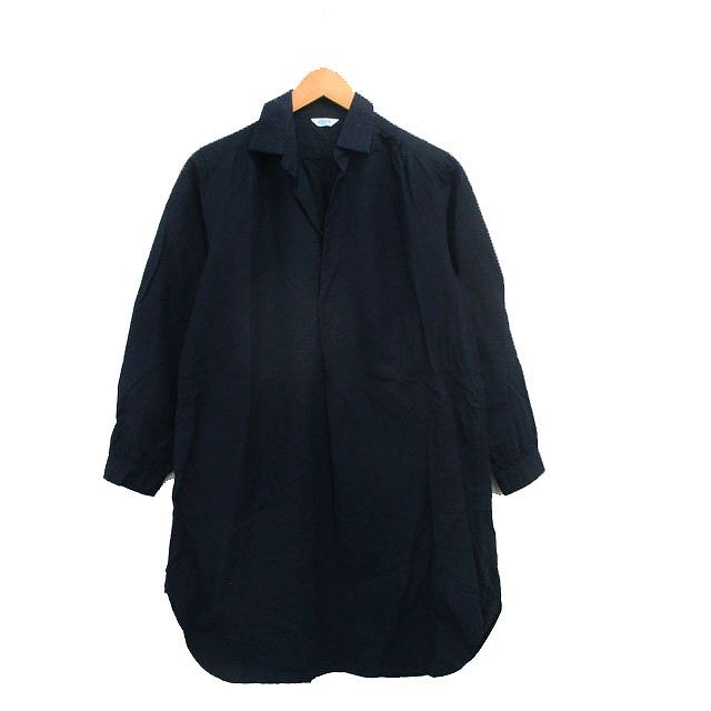 Le glazik コットン シャツワンピース 新品 未使用 ル グラジック ルグラジック Le glazik シャツ ワンピース ロング 長袖 コットン