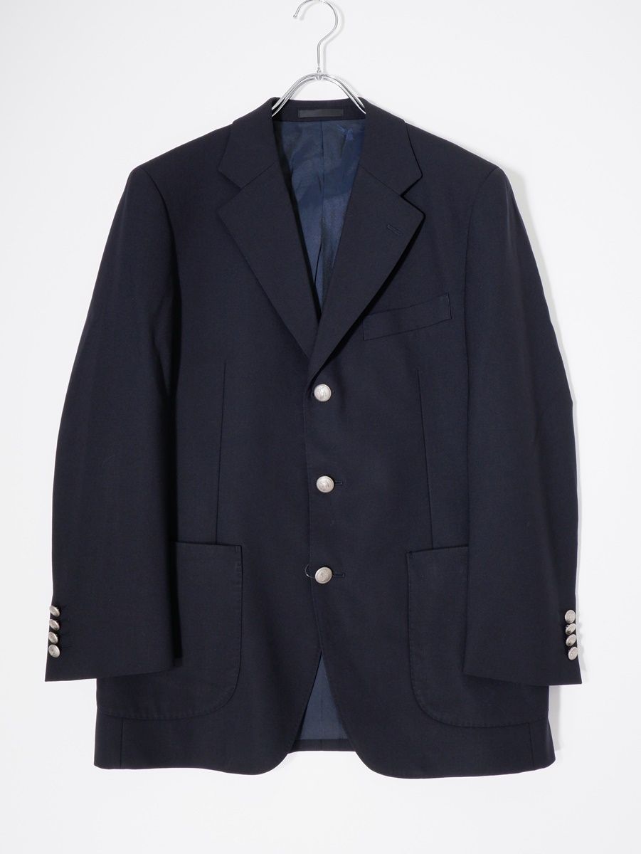 BURBERRY LONDONバーバリー ロンドン 日本製 ホースマーク刻印メタルボタン 羊毛ウール ブレザー テーラードジャケット【90-78-165 A4】【MJKA79313】 BURBERRY LONDONバーバリー ロンドン 日本製 ホースマーク刻印メタル