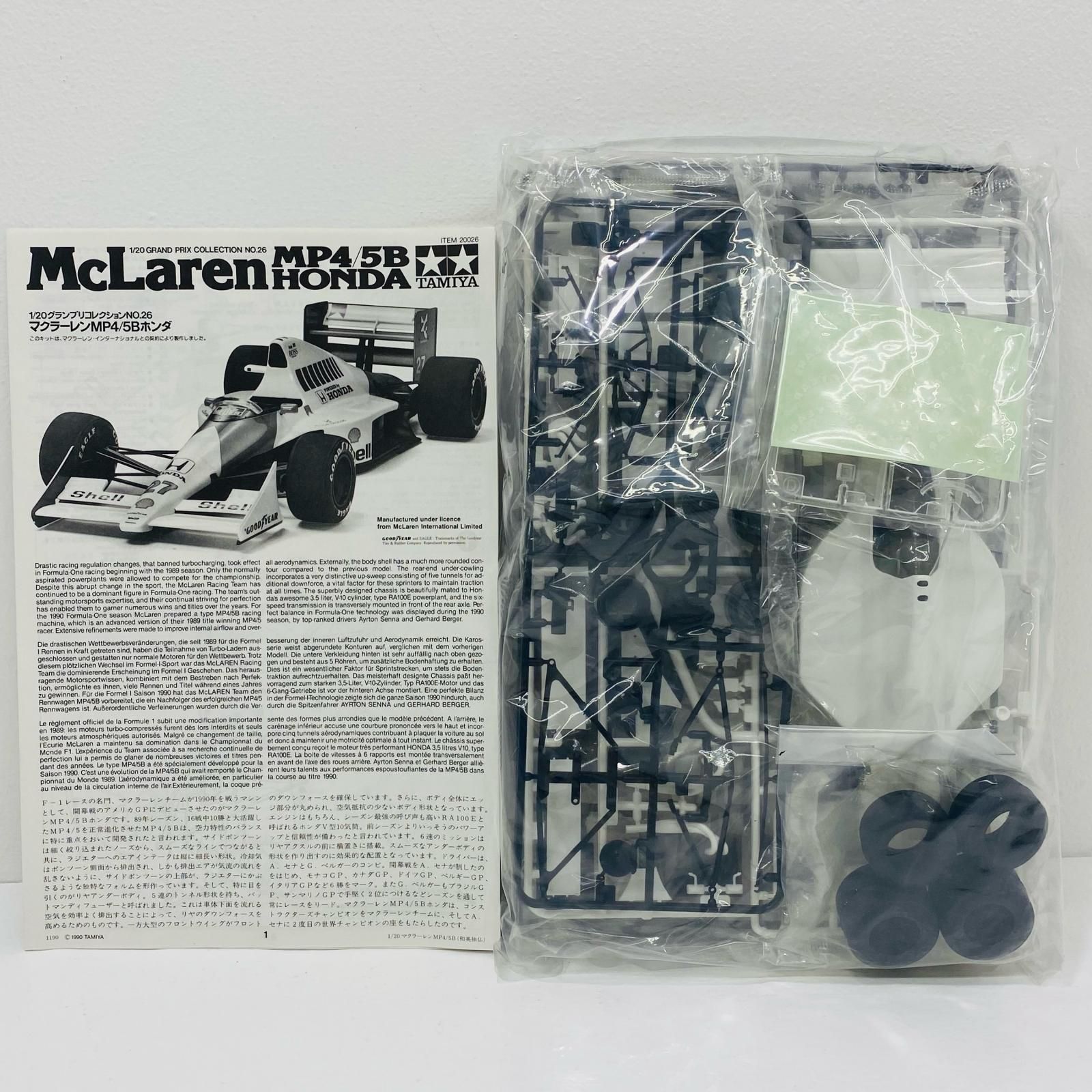 マクラーレンMP4/5Bホンダ セナ 1/20グランプリコレクションNO.26 中古 1/20 マクラーレン MP4/5B ホンダ 「グランプリコレクション No