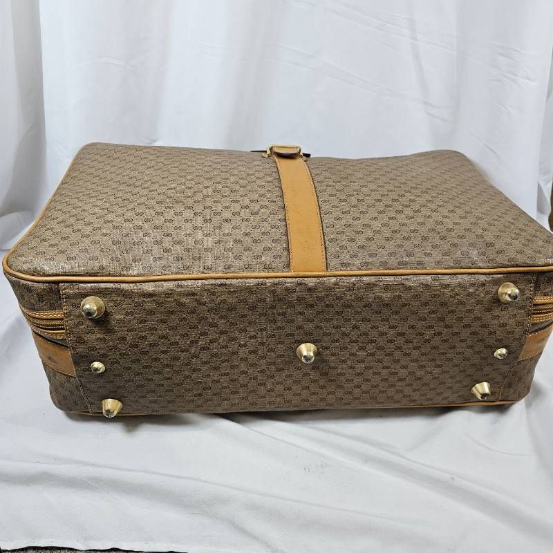 超希少】オールドグッチ トラベルバッグ マイクロGG シェリーライン 伊