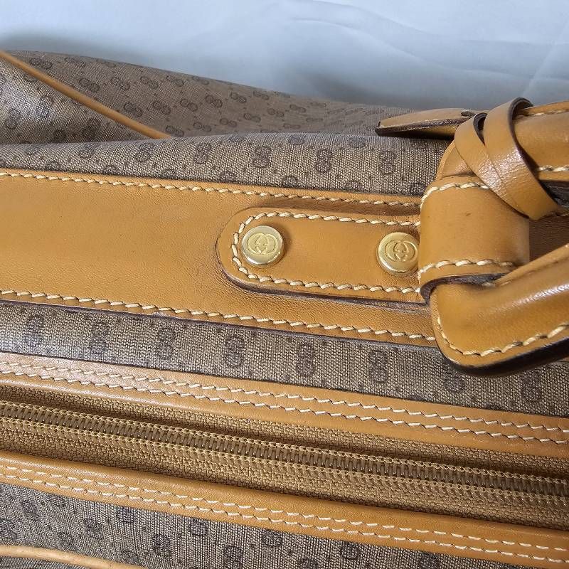 超希少】オールドグッチ トラベルバッグ マイクロGG シェリーライン 伊