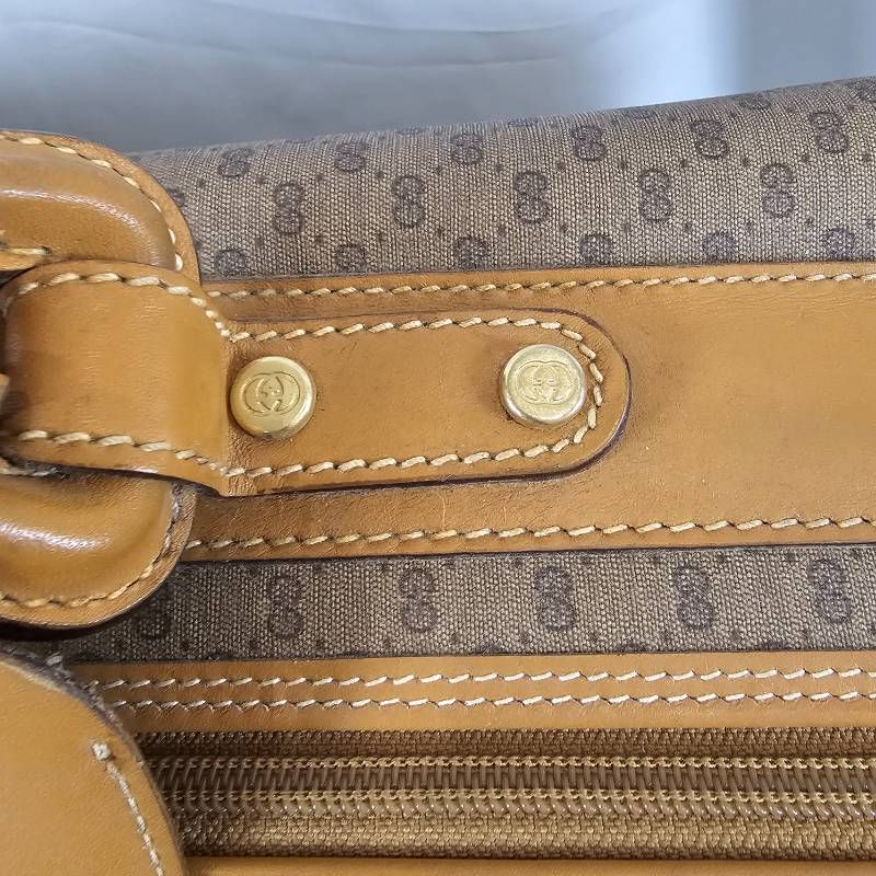 超希少】オールドグッチ トラベルバッグ マイクロGG シェリーライン 伊