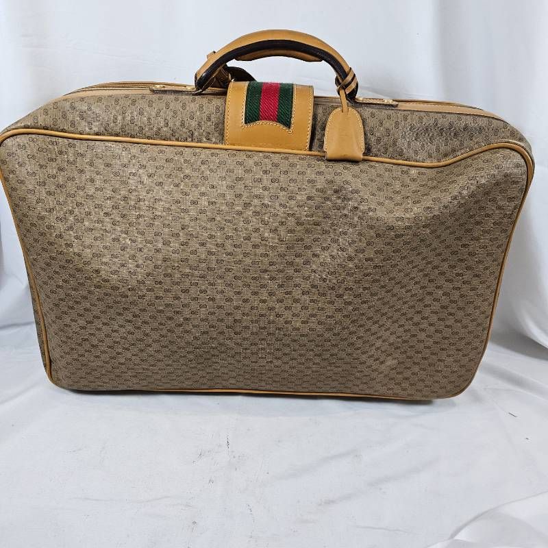 超希少】オールドグッチ トラベルバッグ マイクロGG シェリーライン 伊