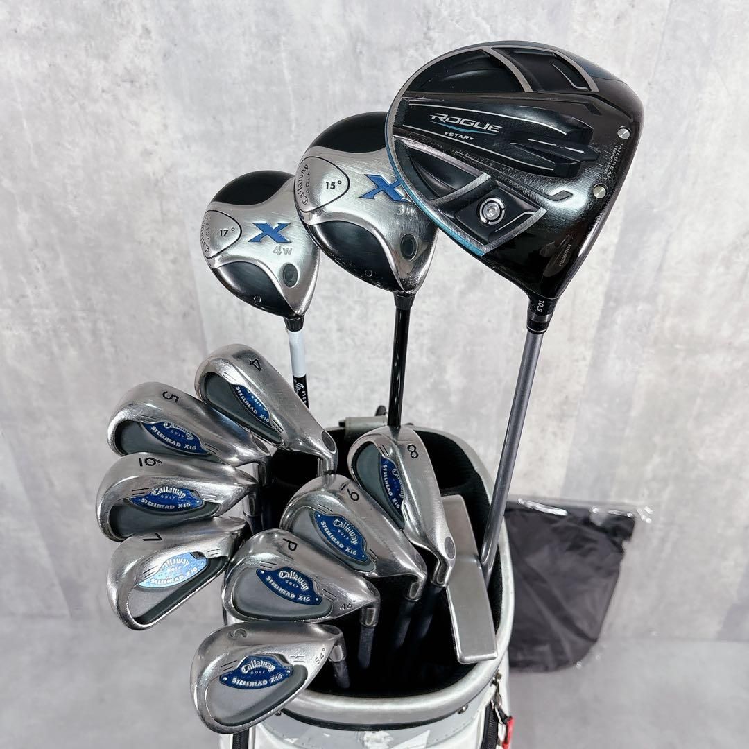 メンズ　ゴルフクラブセット　14本 V735 キャロウェイ メンズ ゴルフ クラブ フルセット 13点 グレー 迷彩