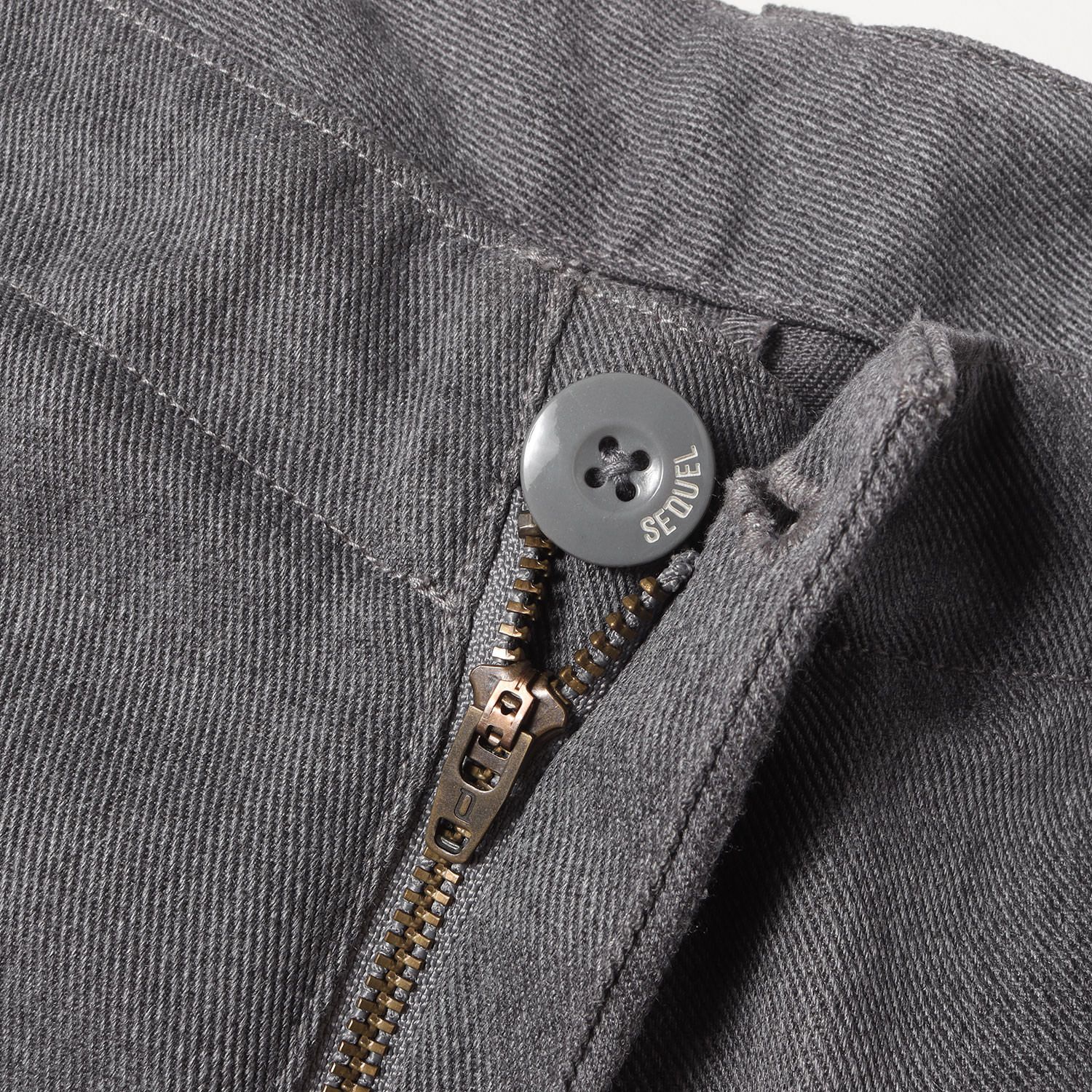 美品】SEQUEL シークエル パンツ グレー サイズ:M | ワイドテーパード