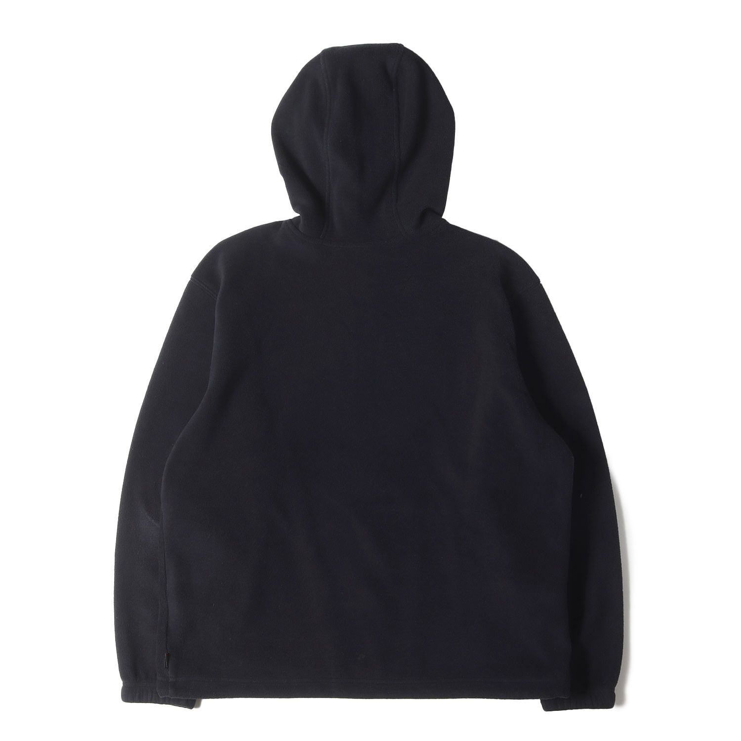 【中古】Supreme（19AW）ポーラテックフリースパーカー黒　Sサイズ Supreme polartec ハーフジップパーカー