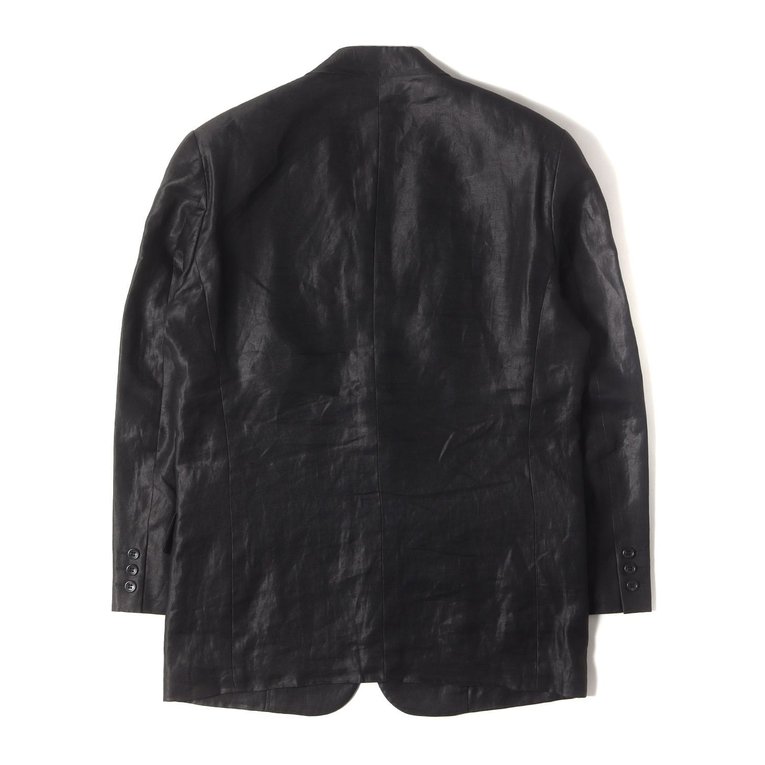 Christian Dior リネン　シングルブレスト　テーラードジャケット Christian Dior クリスチャンディオール ジャケット ブラック 黒